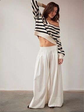 FREE PEOPLE MAISIE POPLIN PANTS SIZE XS